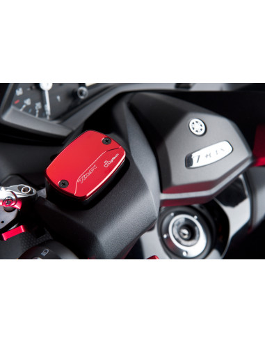 Couvercle de maître-cylindre de frein avant/arrière LIGHTECH alu rouge Yamaha T-Max 500/530