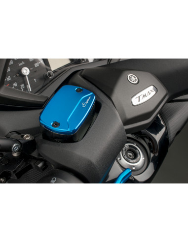 Couvercle de maître-cylindre de frein avant/arrière LIGHTECH alu cobalt Yamaha T-Max 500/530