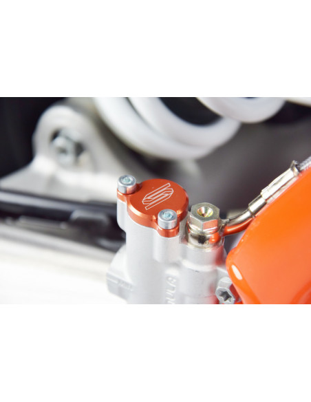 Couvercle de maître-cylindre arrière SCAR orange KTM