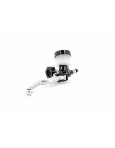Maître-cylindre de frein axial BERINGER Classic Racing Ø17,5mm bocal vissé noir (levier type A - 16cm argent)