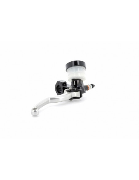 Maître-cylindre de frein axial BERINGER Classic Racing Ø17,5mm bocal vissé noir (levier type A - 16cm argent)