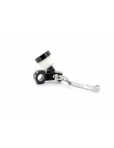 Maître-cylindre de frein axial BERINGER Classic Racing Ø17,5mm bocal vissé noir (levier type A - 16cm argent)
