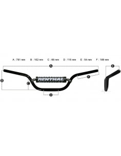 Guidon RENTHAL Fatbar 745 Enduro 2