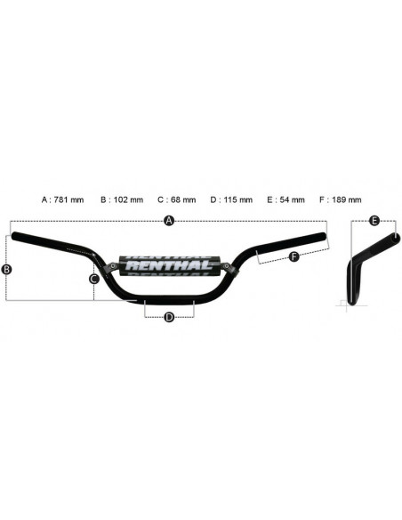 Guidon RENTHAL Fatbar 745 Enduro