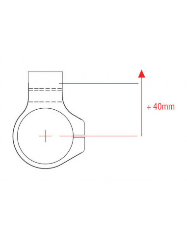 Guidons bracelet LIGHTECH +40mm - 10°