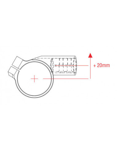 Guidons bracelet LIGHTECH +20mm - 10°