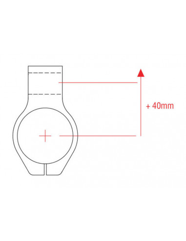 Guidons bracelet LIGHTECH +20mm - 10°