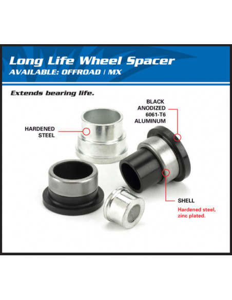 Kit entretoise de roue avant ALL BALLS - Honda CR-F250X