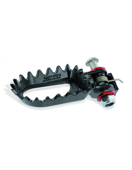 Repose-pieds S3 Hard Rock position centrale acier noir Repose-pieds S3 Hard Rock position centrale acier noir