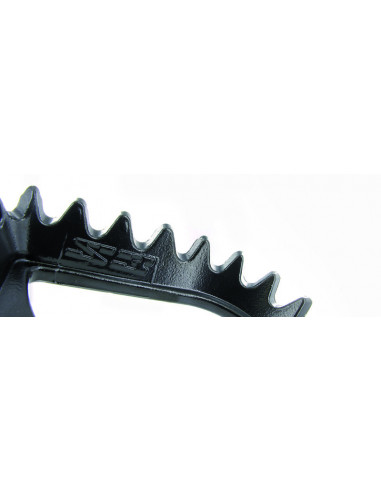 Repose-pieds S3 Hard Rock position centrale acier noir Repose-pieds S3 Hard Rock position centrale acier noir