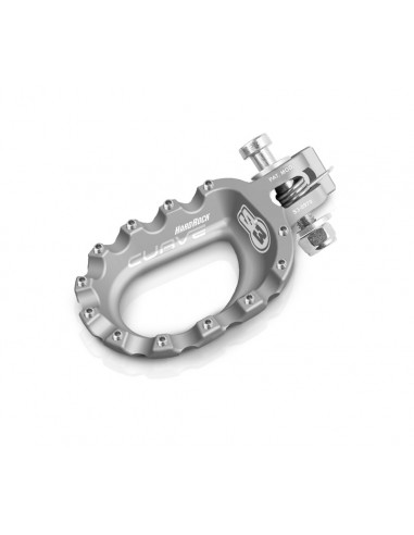 Repose-pieds S3 Curve aluminium argent Repose-pieds S3 Curve aluminium argent