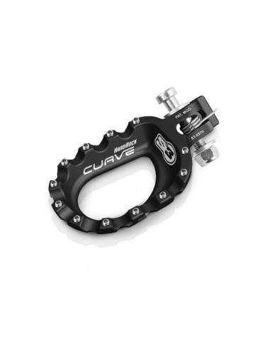 Repose-pieds S3 Curve aluminium noir Repose-pieds S3 Curve aluminium noir