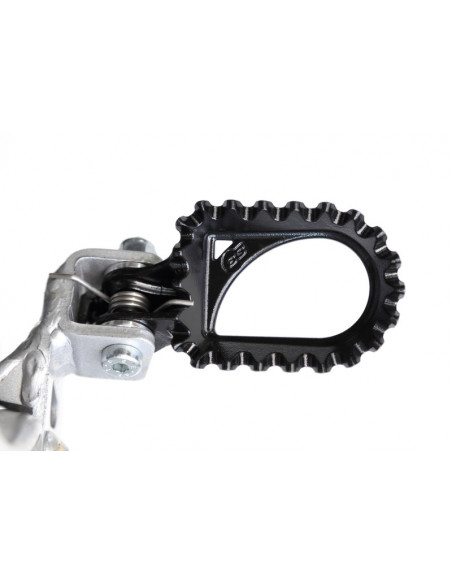 Repose-pieds S3 Hard Rock position arrière +10mm acier noir Repose-pieds S3 Hard Rock position arrière +10mm acier noir