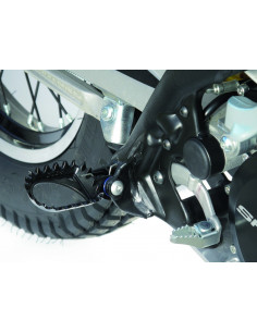 Repose-pieds S3 Hard Rock position centrale acier argent 2