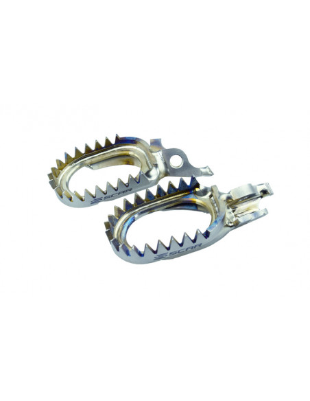 Repose-pieds SCAR anti-boue titane Kawasaki KXF Repose-pieds SCAR anti-boue titane Kawasaki KXF