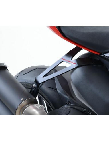Patte de fixation de silencieux R&G RACING noir Ducati 959 Panigale Patte de fixation de silencieux R&G RACING noir Ducati 959 Panigale