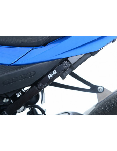 Kit suppression repose-pieds arrière R&G RACING noir Suzuki GSX-R1000 Kit suppression repose-pieds arrière R&G RACING noir Suzuki GSX-R1000