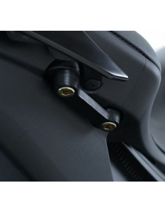 Caches-orifice repose-pieds R&G RACING noir Yamaha YZF-R6