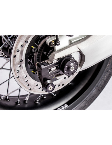 Tendeur de chaîne GILLES TOOLING AXB noir mate Ducati Scrambler 800