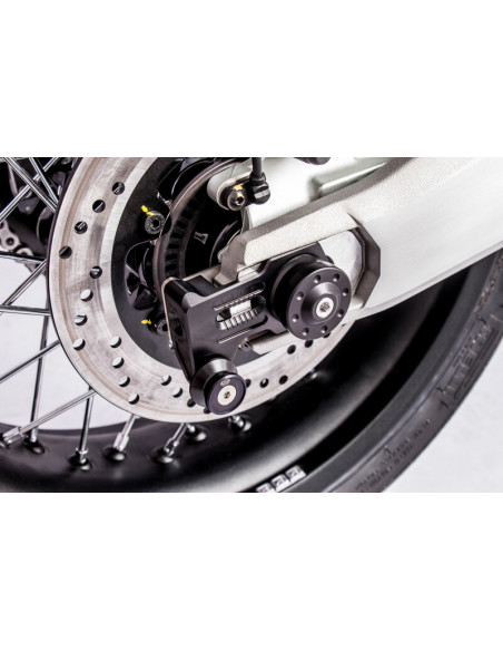 Tendeur de chaîne GILLES TOOLING AXB noir mate Ducati Scrambler 800