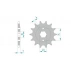 Kit Chaine DC XROADS 150 STINGER (2003-2004)