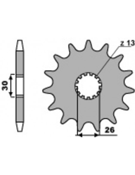 Pignon PBR acier anti-bruit 2090 - 520