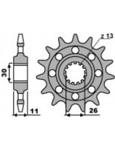 Pignon PBR Racing acier standard 579M - 520