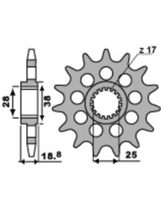 Pignon PBR Racing acier standard 2194 - 520 2