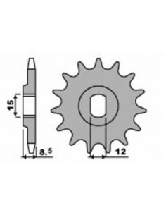 Pignon PBR acier standard 2240 - 415
