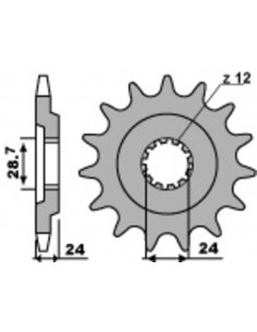 Pignon PBR acier standard 530 - 530