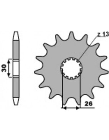 Pignon PBR acier standard 2130 - 525