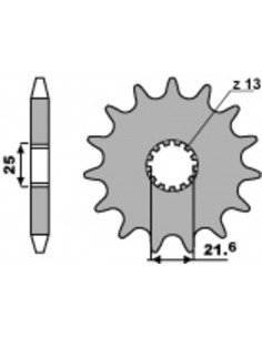 Pignon PBR acier standard 518 - 630