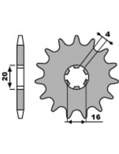 Pignon PBR acier standard 560 - 420