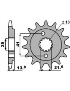 Pignon PBR acier anti-bruit 346 - 525 2