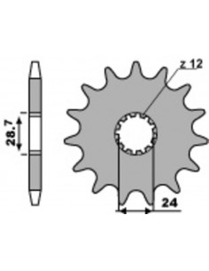 Pignon PBR acier standard 526 - 530