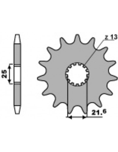 Pignon PBR acier standard 564 - 525