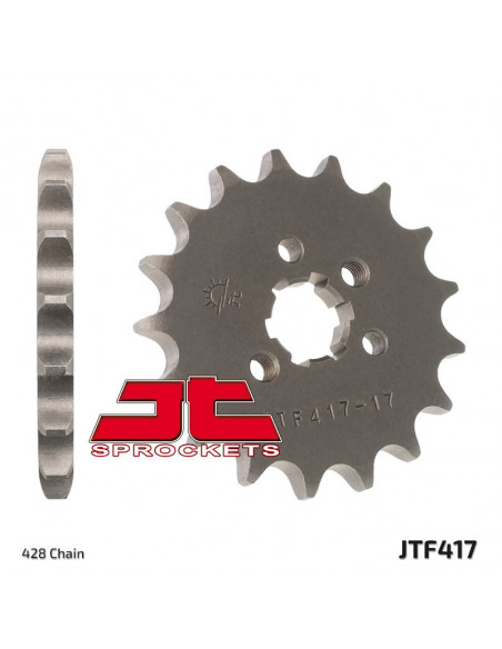 Pignon JT SPROCKETS acier standard 417 - 428 Pignon JT SPROCKETS acier standard 417 - 428