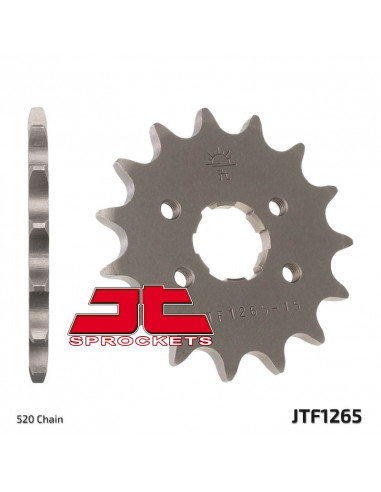 Pignon JT SPROCKETS acier standard 1265 - 520 Pignon JT SPROCKETS acier standard 1265 - 520