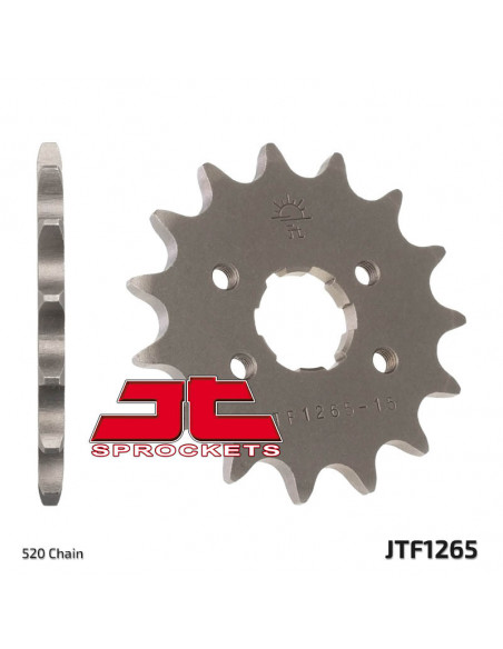 Pignon JT SPROCKETS acier standard 1265 - 520 Pignon JT SPROCKETS acier standard 1265 - 520