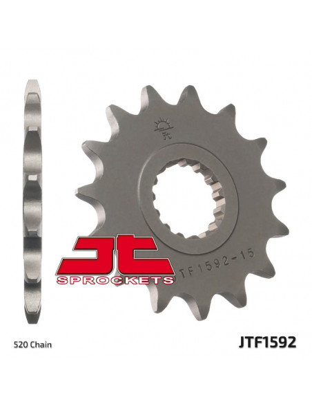 Pignon JT SPROCKETS acier standard 1592 - 520 Pignon JT SPROCKETS acier standard 1592 - 520
