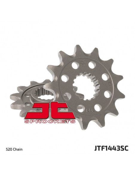 Pignon JT SPROCKETS acier anti-boue 1443 - 520 Pignon JT SPROCKETS acier anti-boue 1443 - 520