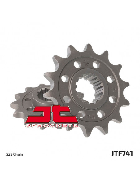 Pignon JT SPROCKETS acier standard 741 - 525 Pignon JT SPROCKETS acier standard 741 - 525