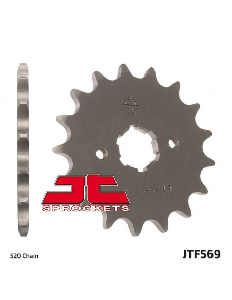 Pignon JT SPROCKETS acier standard 569 - 520 Pignon JT SPROCKETS acier standard 569 - 520