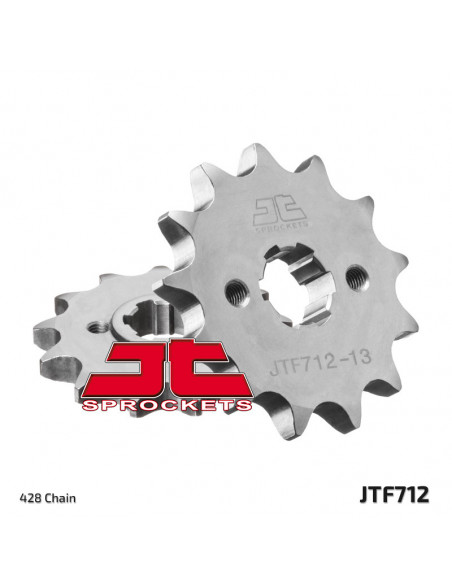 Pignon JT SPROCKETS acier standard 712 - 428 Pignon JT SPROCKETS acier standard 712 - 428