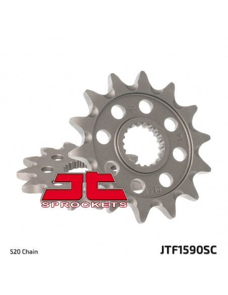 Pignon JT SPROCKETS acier anti-boue 1590 - 520 Pignon JT SPROCKETS acier anti-boue 1590 - 520