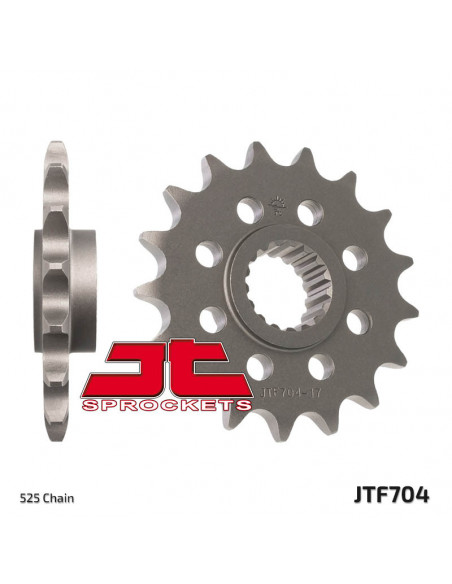 Pignon JT SPROCKETS acier standard 704 - 525 Pignon JT SPROCKETS acier standard 704 - 525