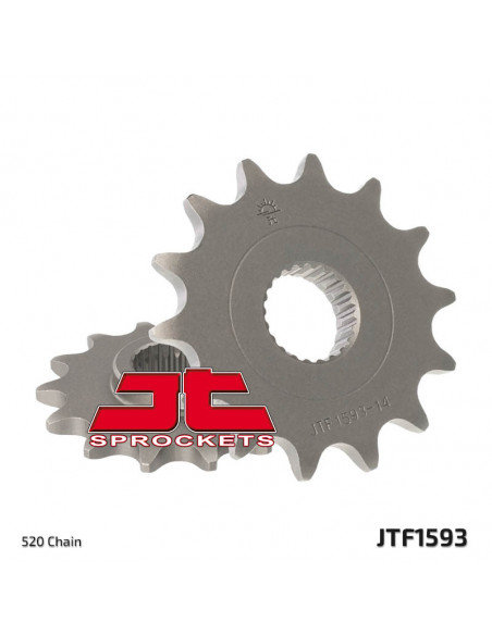 Pignon JT SPROCKETS acier standard 1593 - 520 Pignon JT SPROCKETS acier standard 1593 - 520
