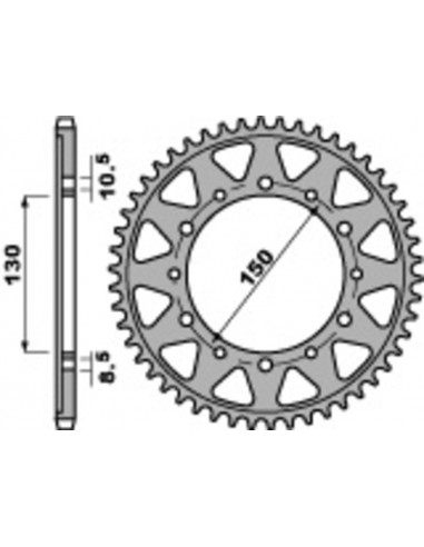 Couronne PBR acier standard 860 - 530