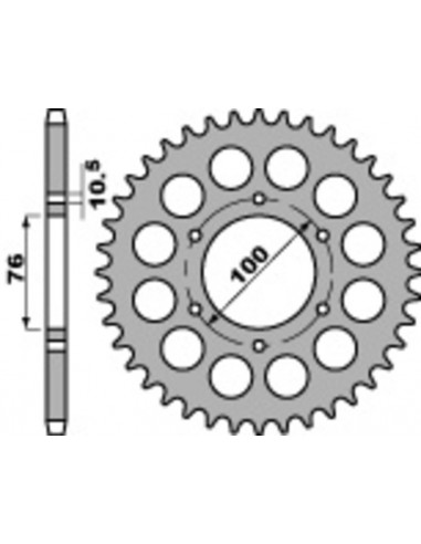 Couronne PBR acier standard 816 - 530