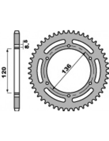 Couronne PBR acier standard 859 - 520